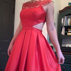 Red Sherri Hill Short Dress